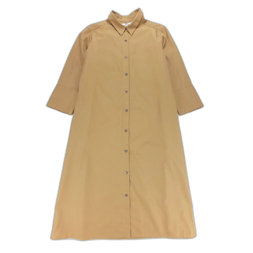 New Uniqlo Oversized A-Line Button Down 3/4 Sleev… - image 1